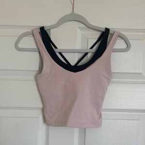Gilly Hicks Pink And Black Active Boost Top
